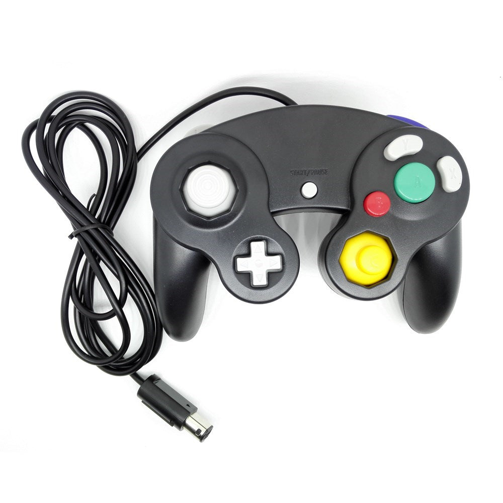 GameCube rumble controller with ergonomic grip