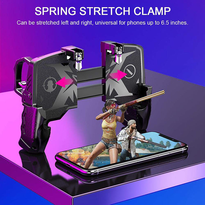 Multi-function mobile game controller with phone holder