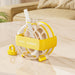 With Straw Ribbon Yellow